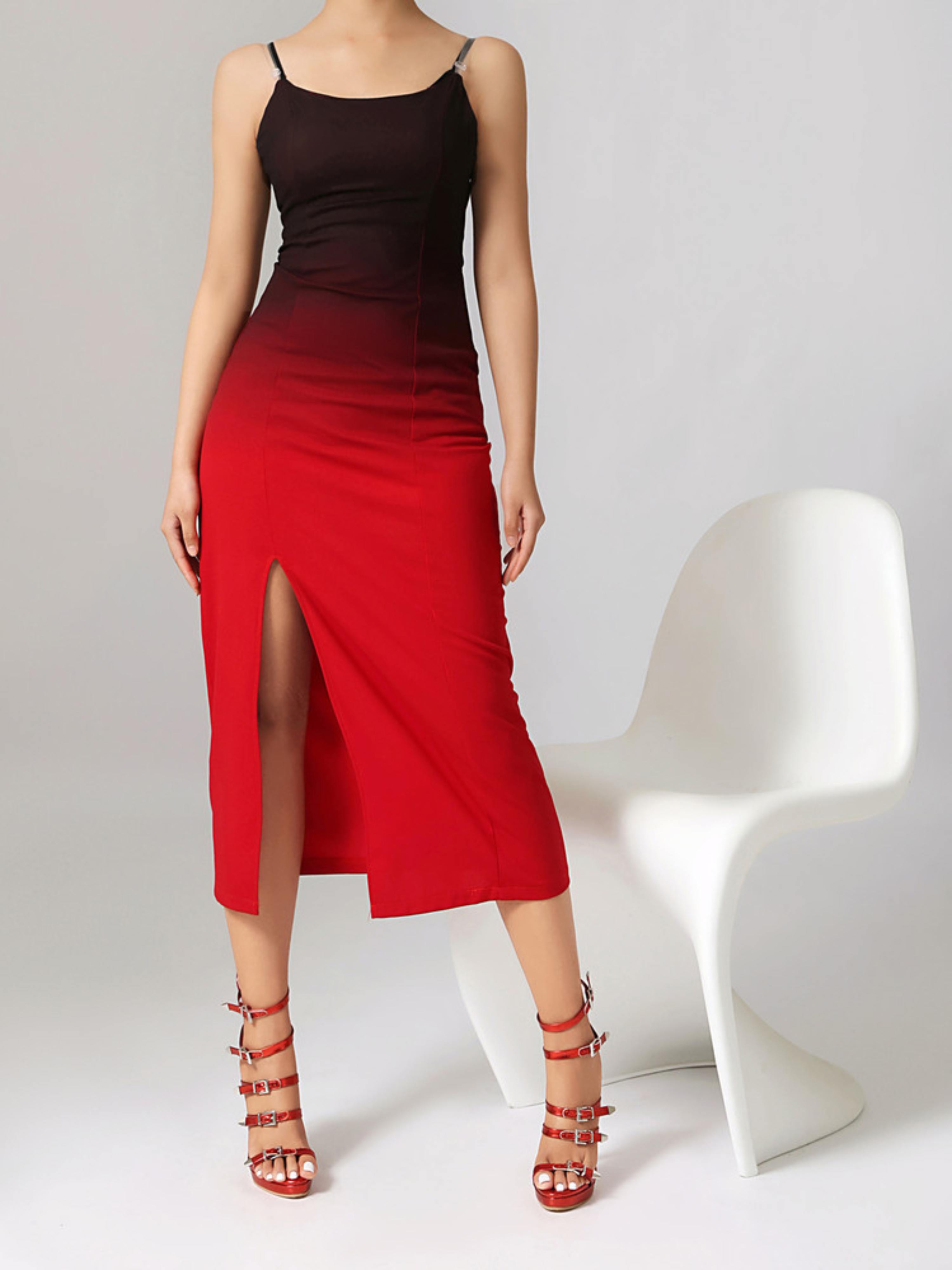 Women's Elevated Stiletto High Heeled Metallic Red Sandals