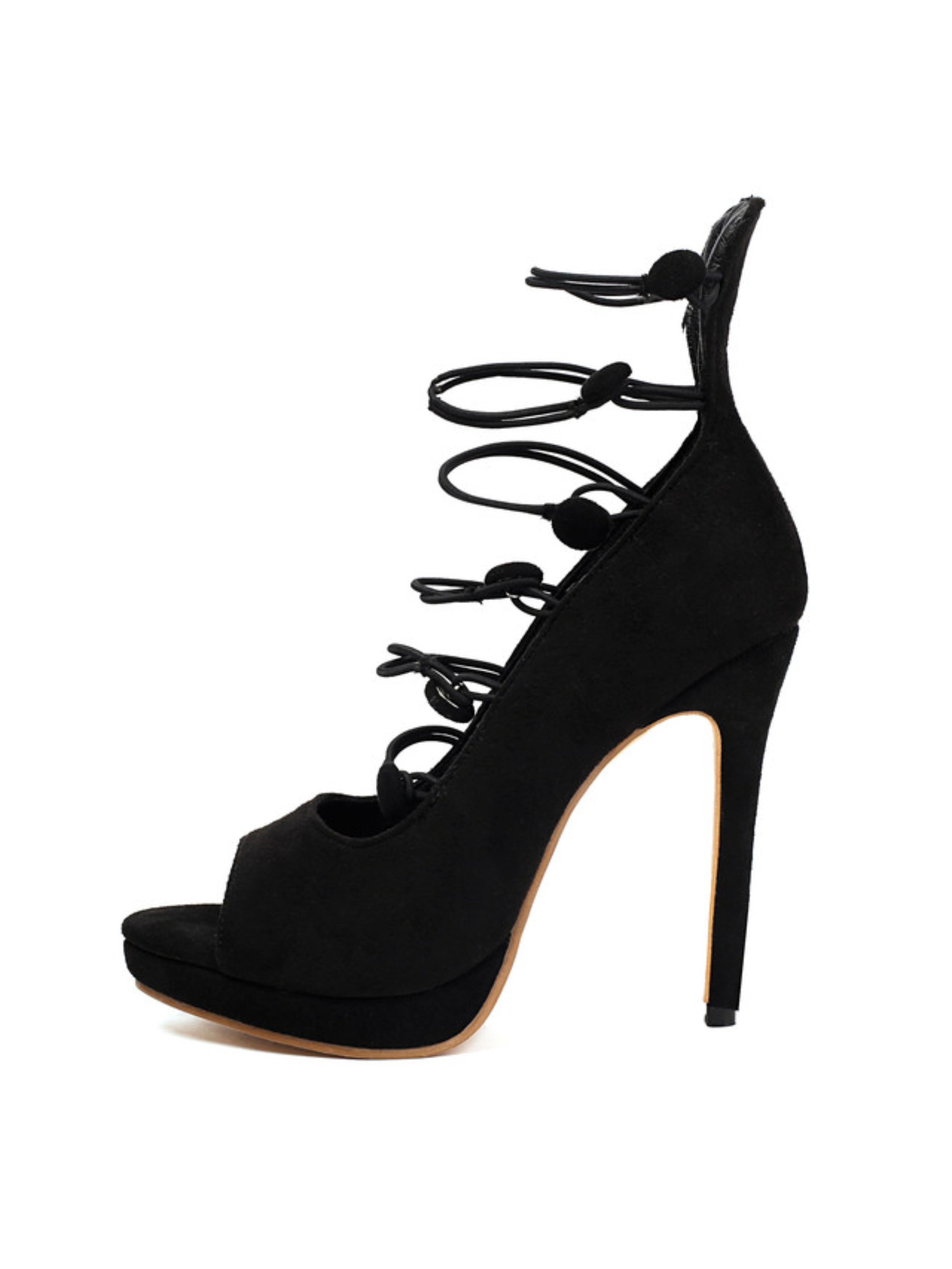 Modern Glam Women Black Sandals