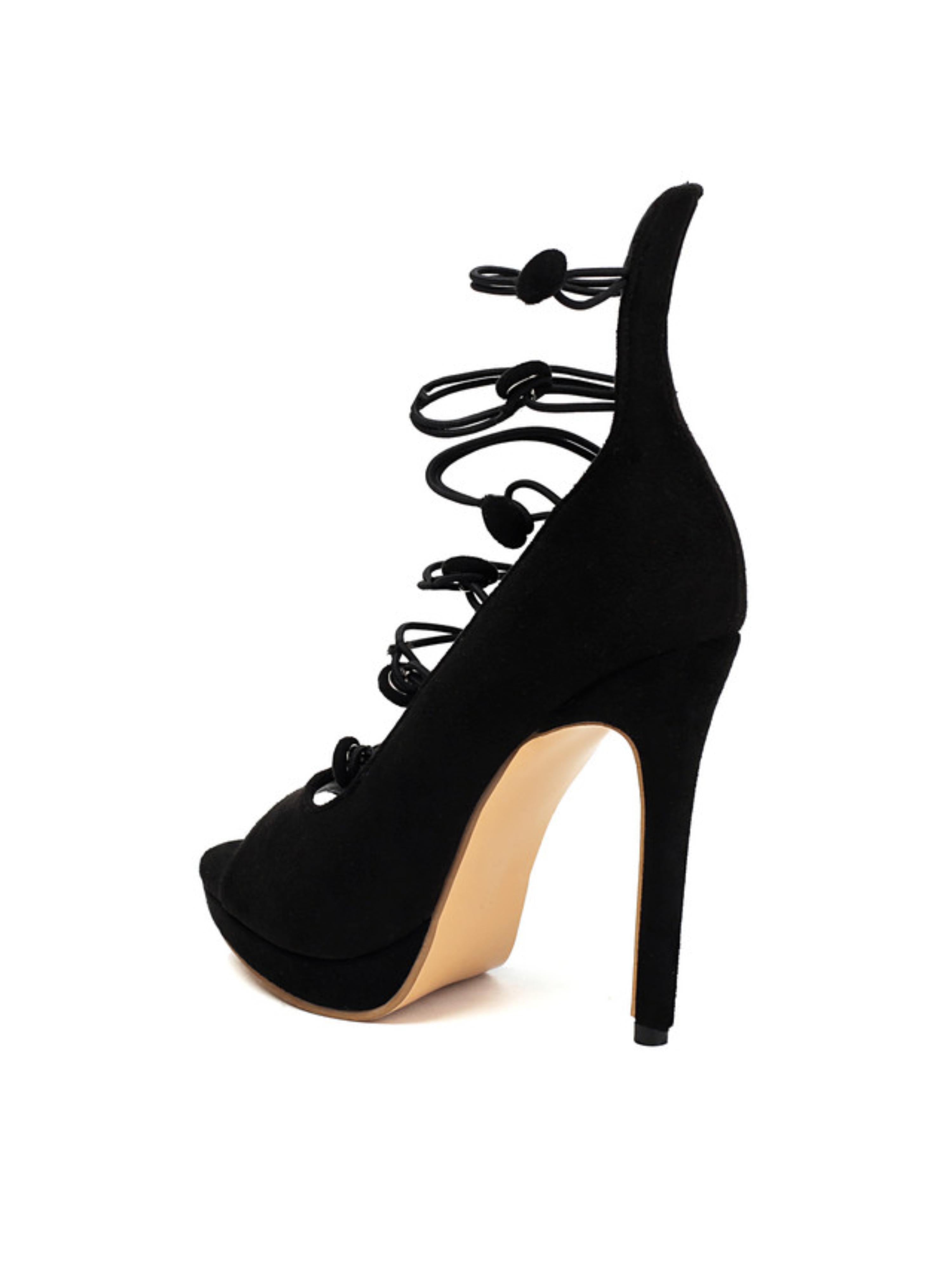 Modern Glam Women Black Sandals