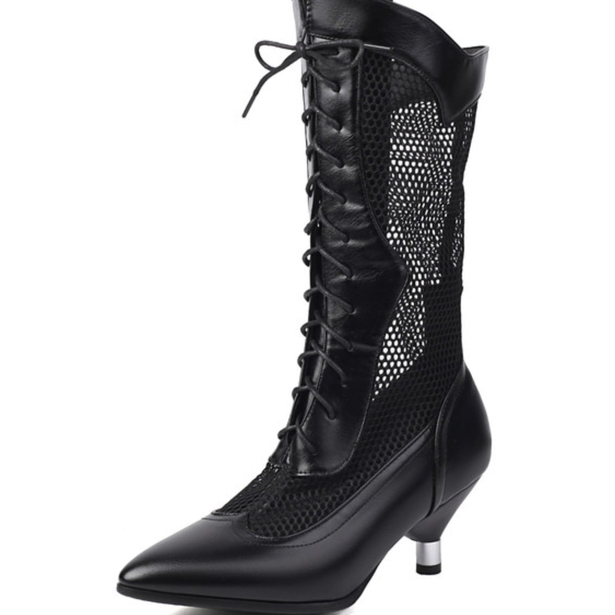 Gothic Boot Sandals for Women in Black