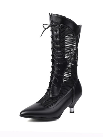 Gothic Boot Sandals for Women in Black