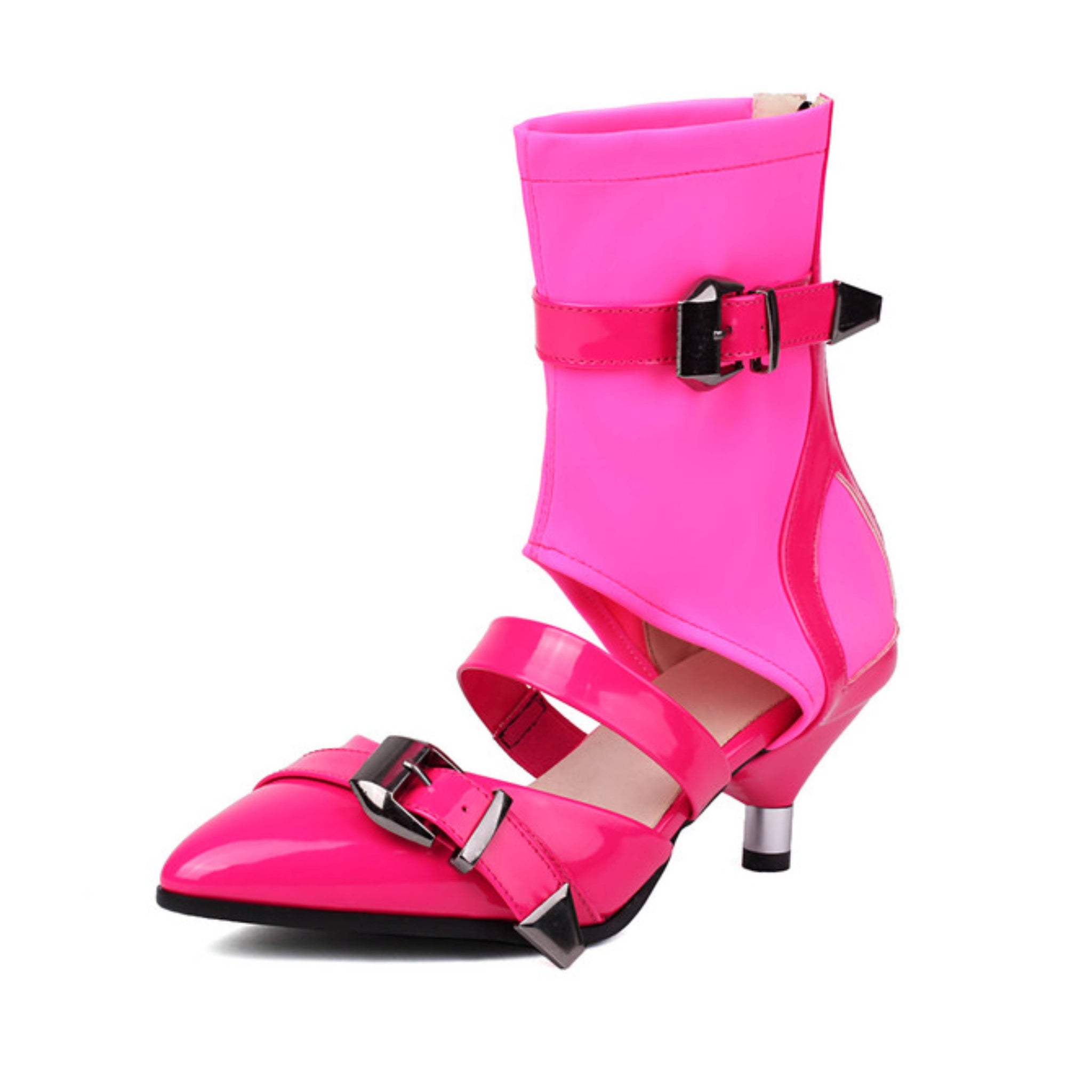 Bright Hot Pink Dress Sandals for Women