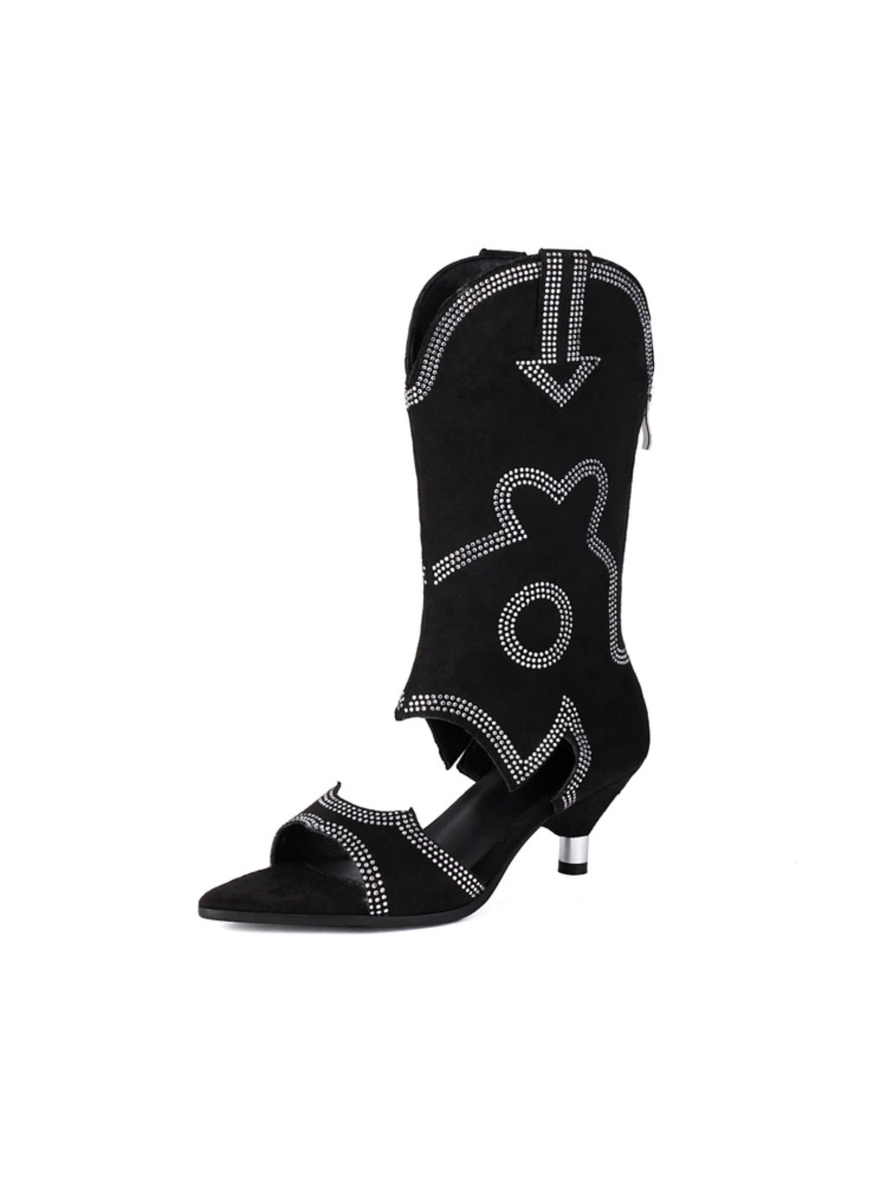 Cowgirl Open-Toe Heel Sandals for Women