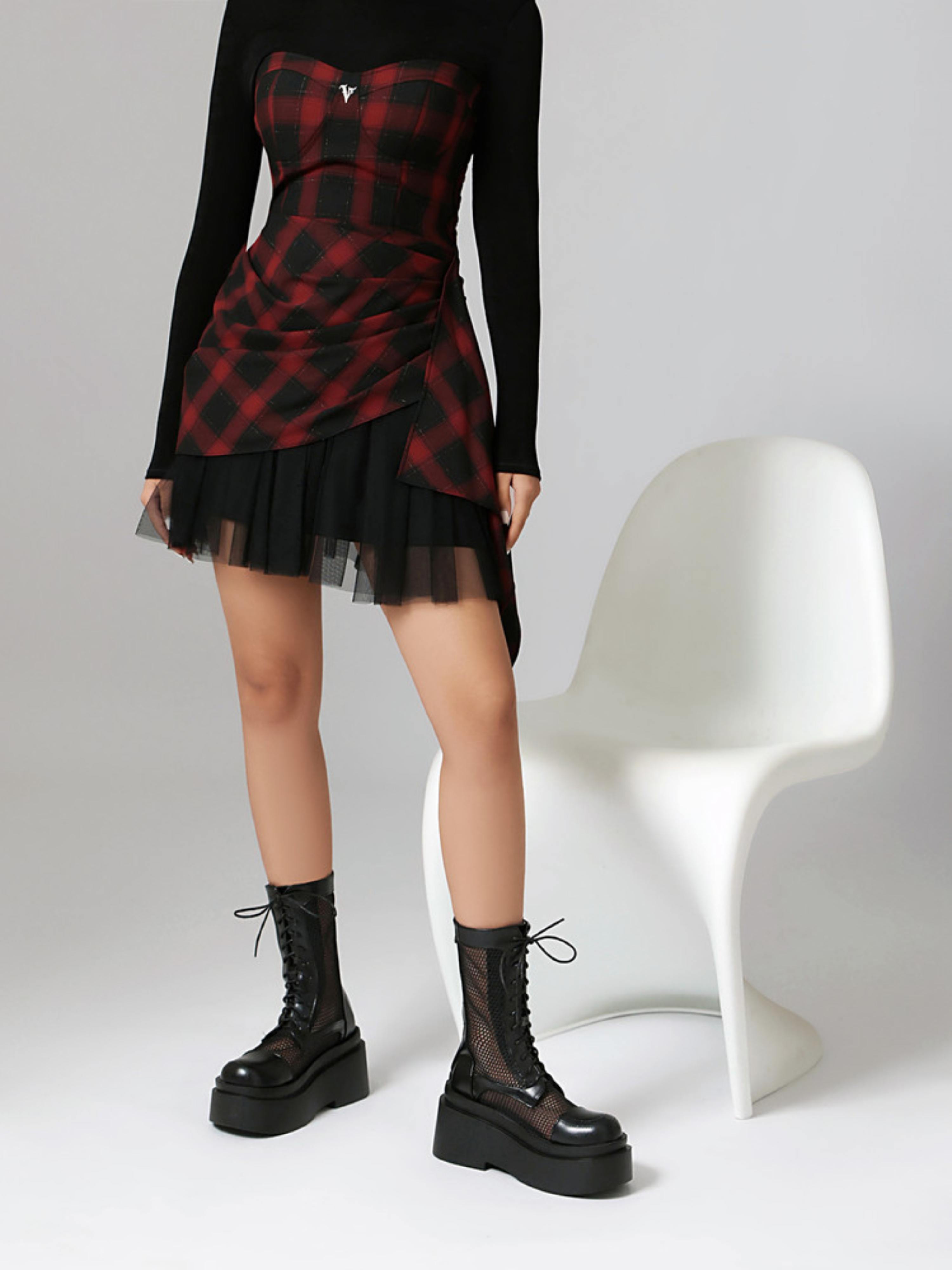 Stylish Lace-Up Front Black Sandals for Women Platform