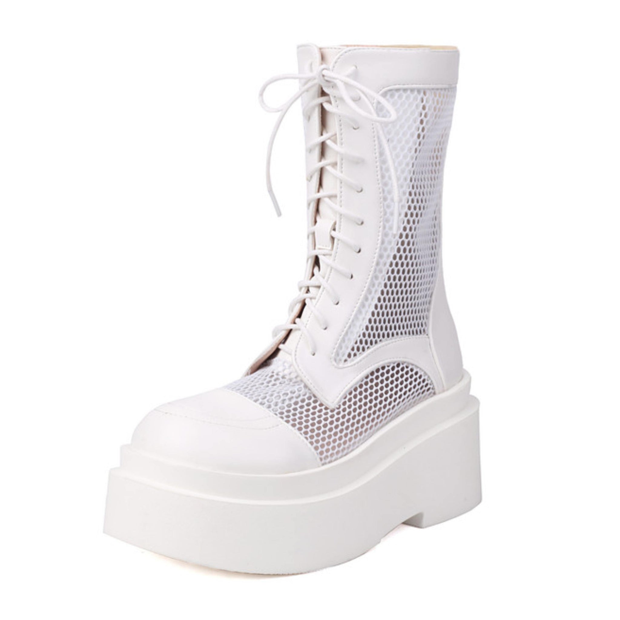 Breathable Mesh Platform Sandals Women