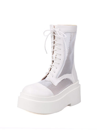 Breathable Mesh Platform Sandals Women