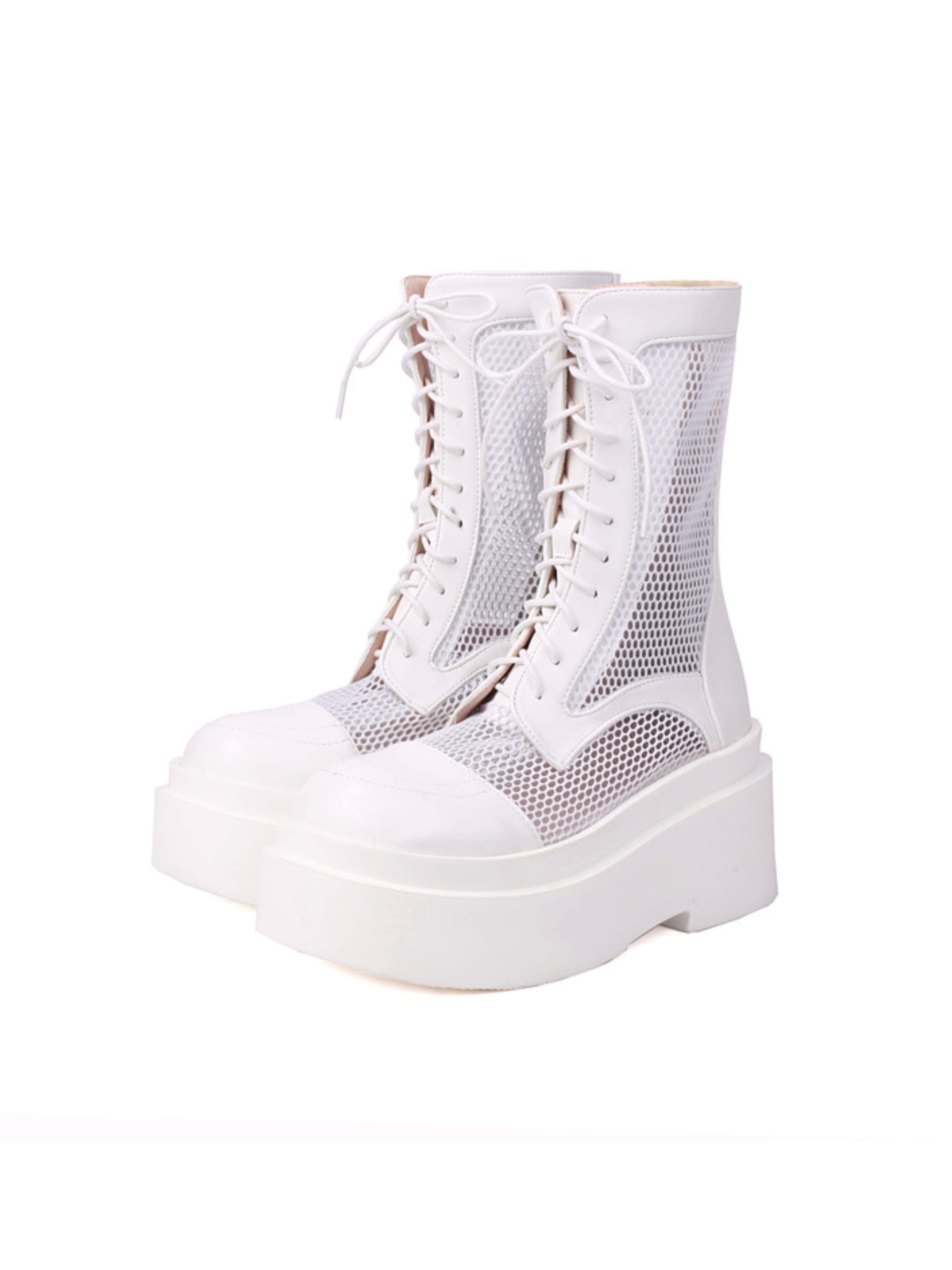 Breathable Mesh Platform Sandals Women