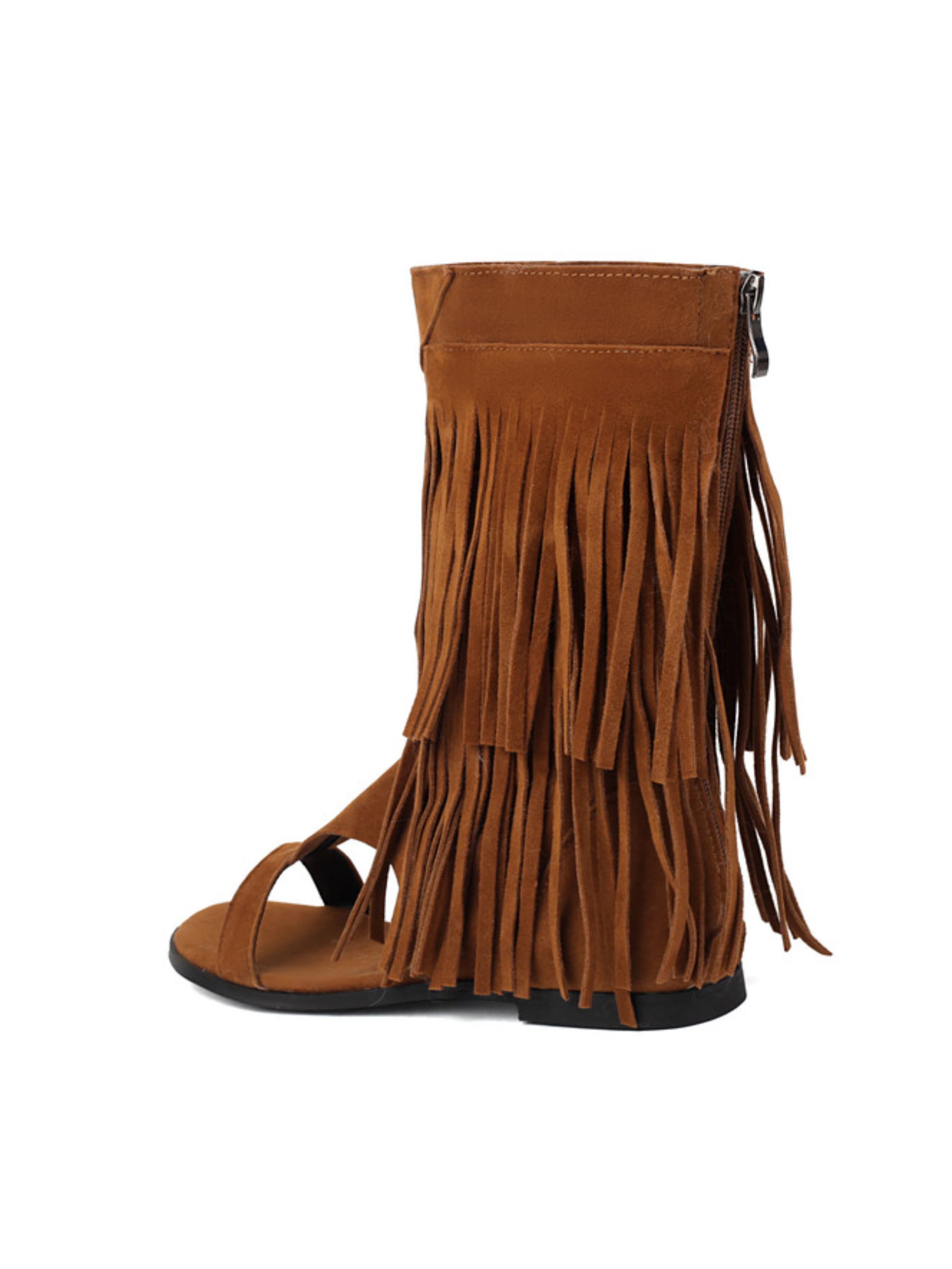 Boho Fringe Comfortable Sandals for Women
