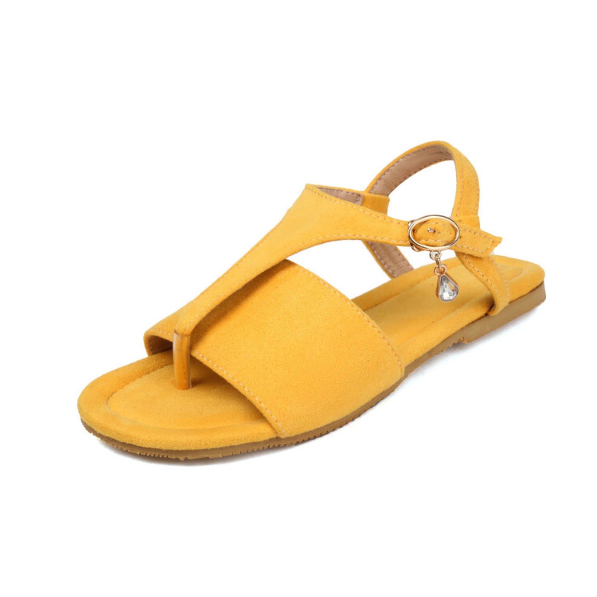Sunny Days Toe-Ring Sandals for Women Yellow