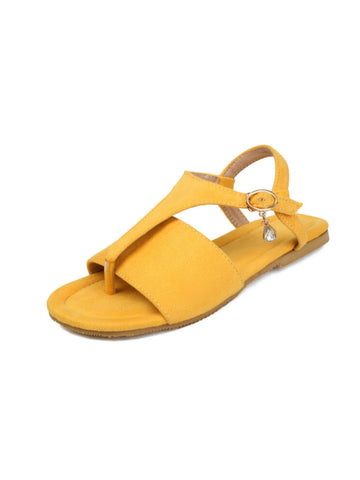 Sunny Days Toe-Ring Sandals for Women Yellow