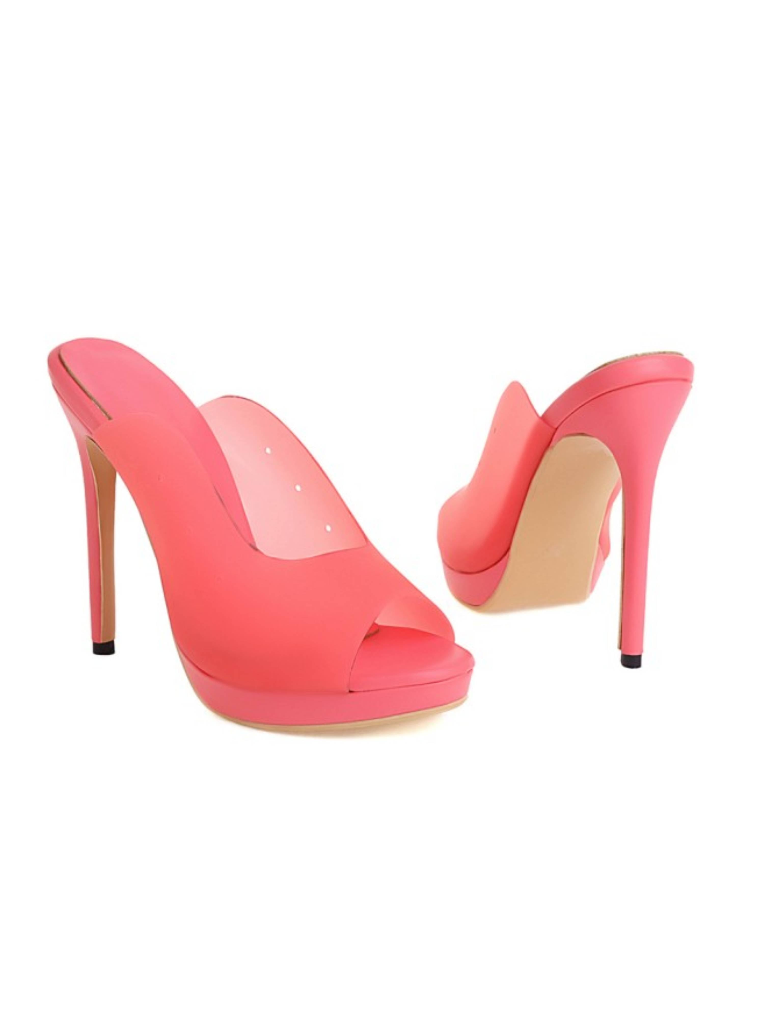 Pretty in Plex Transparent Trend Slide-On Sandals for Women