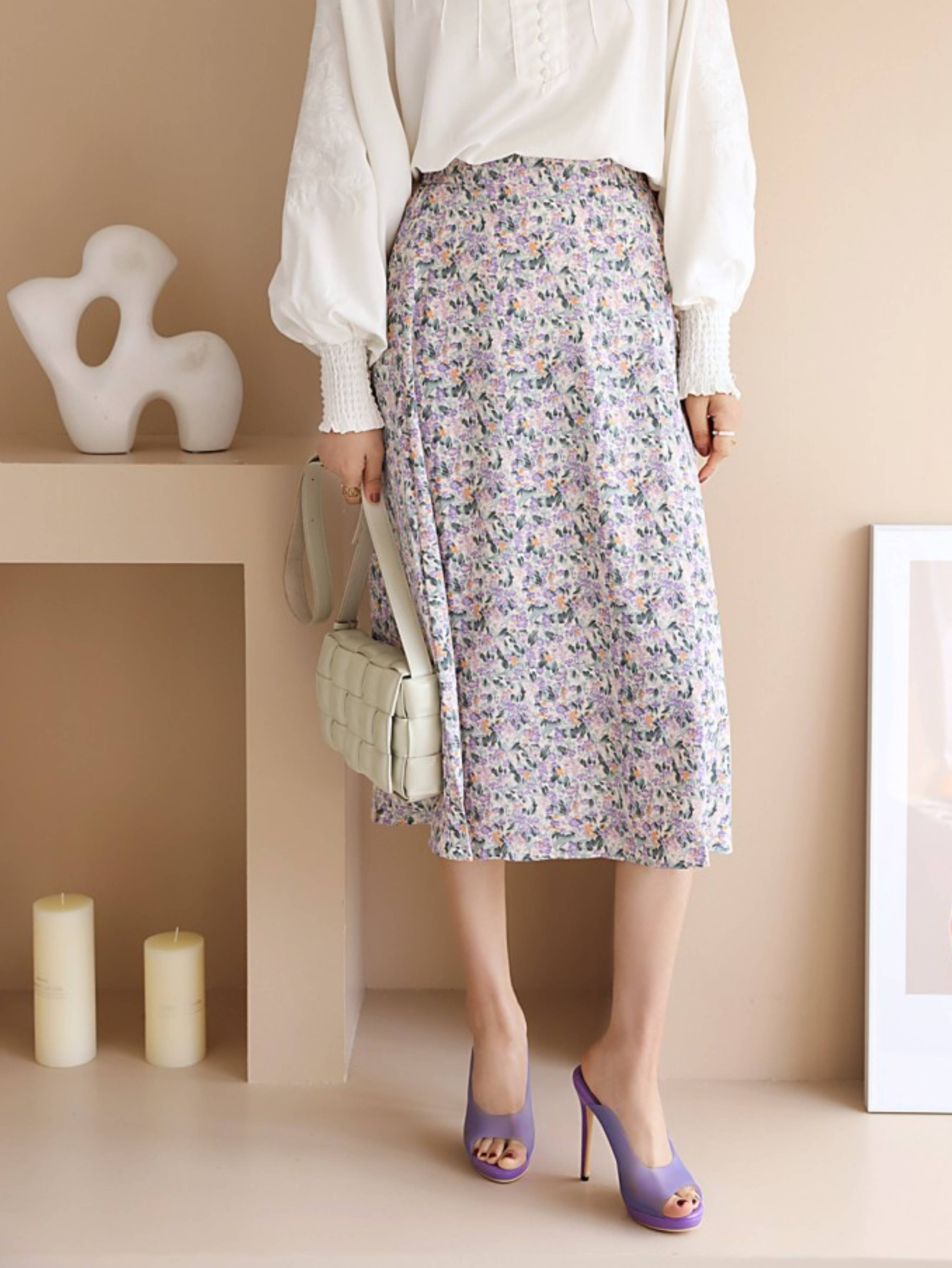 Trendy Slip-On Mule Purple Heeled Sandals for Women