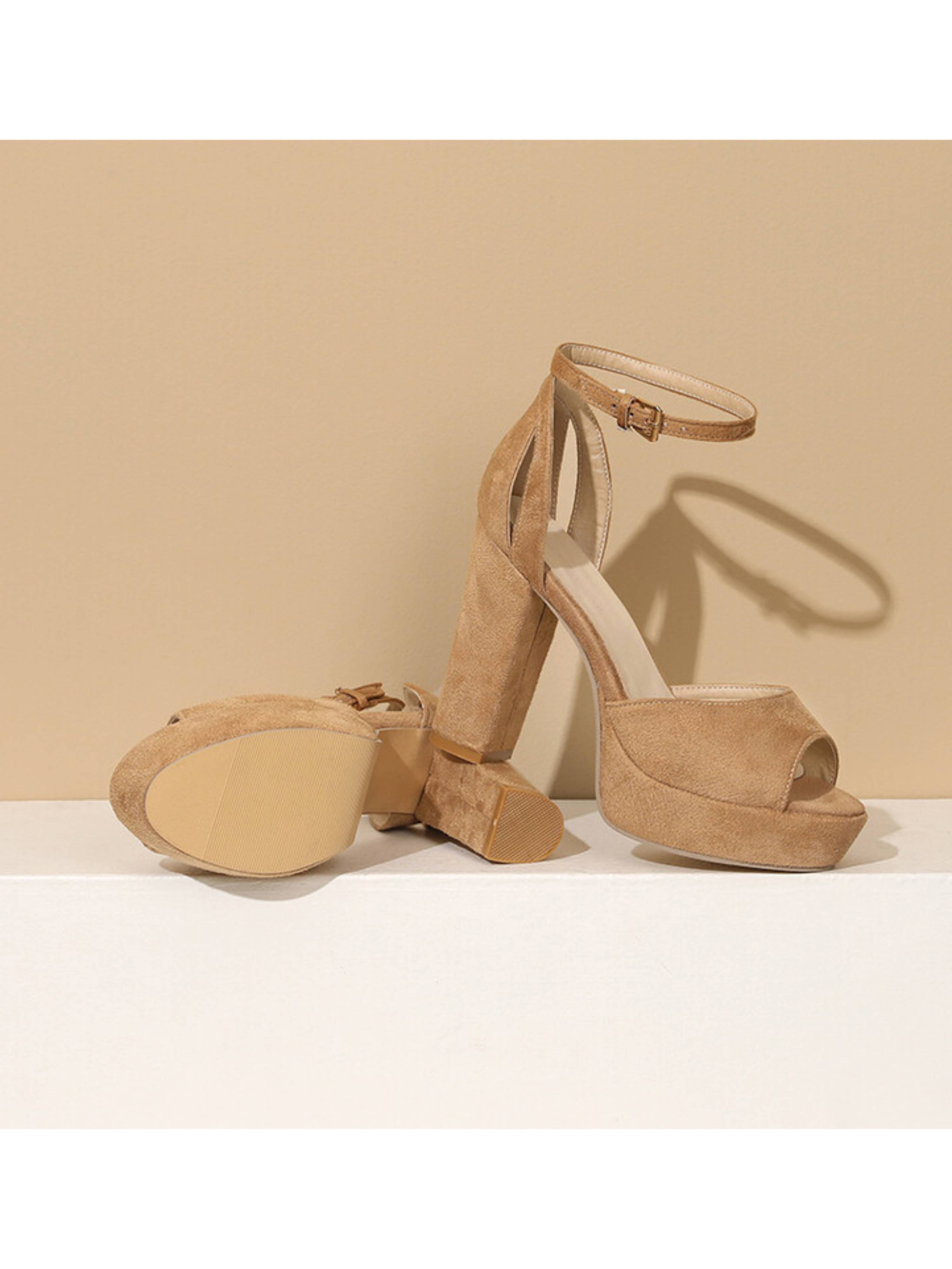 Versatile Design with Peep Toe Platform Sandals for Women