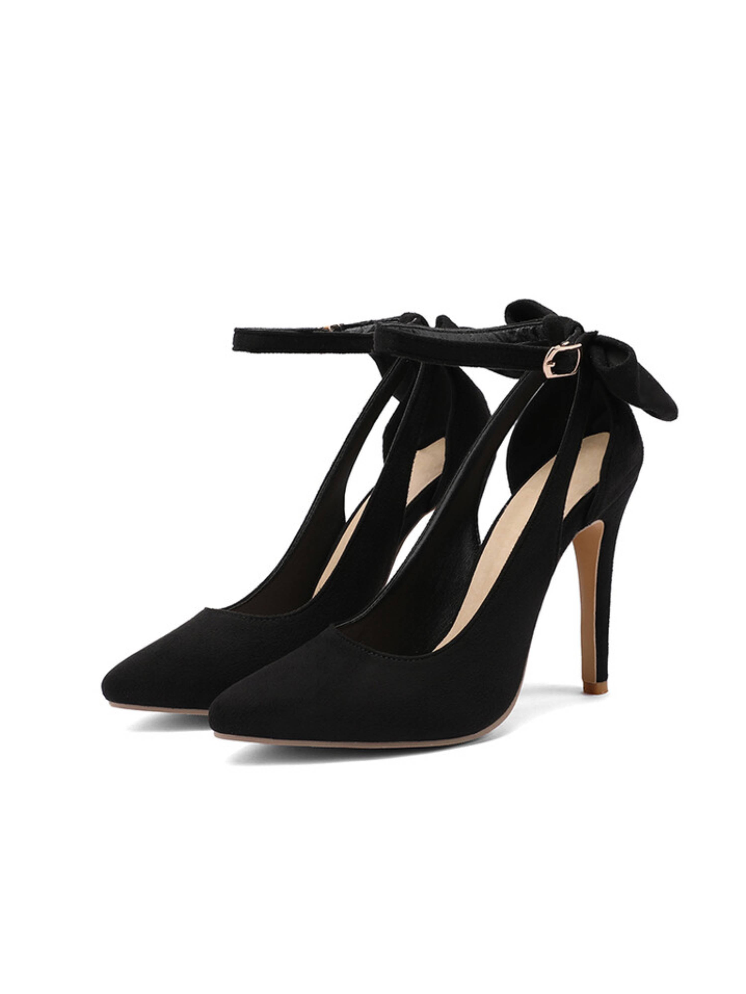 Ankle-Tied Sophistication Women's Black Sandals