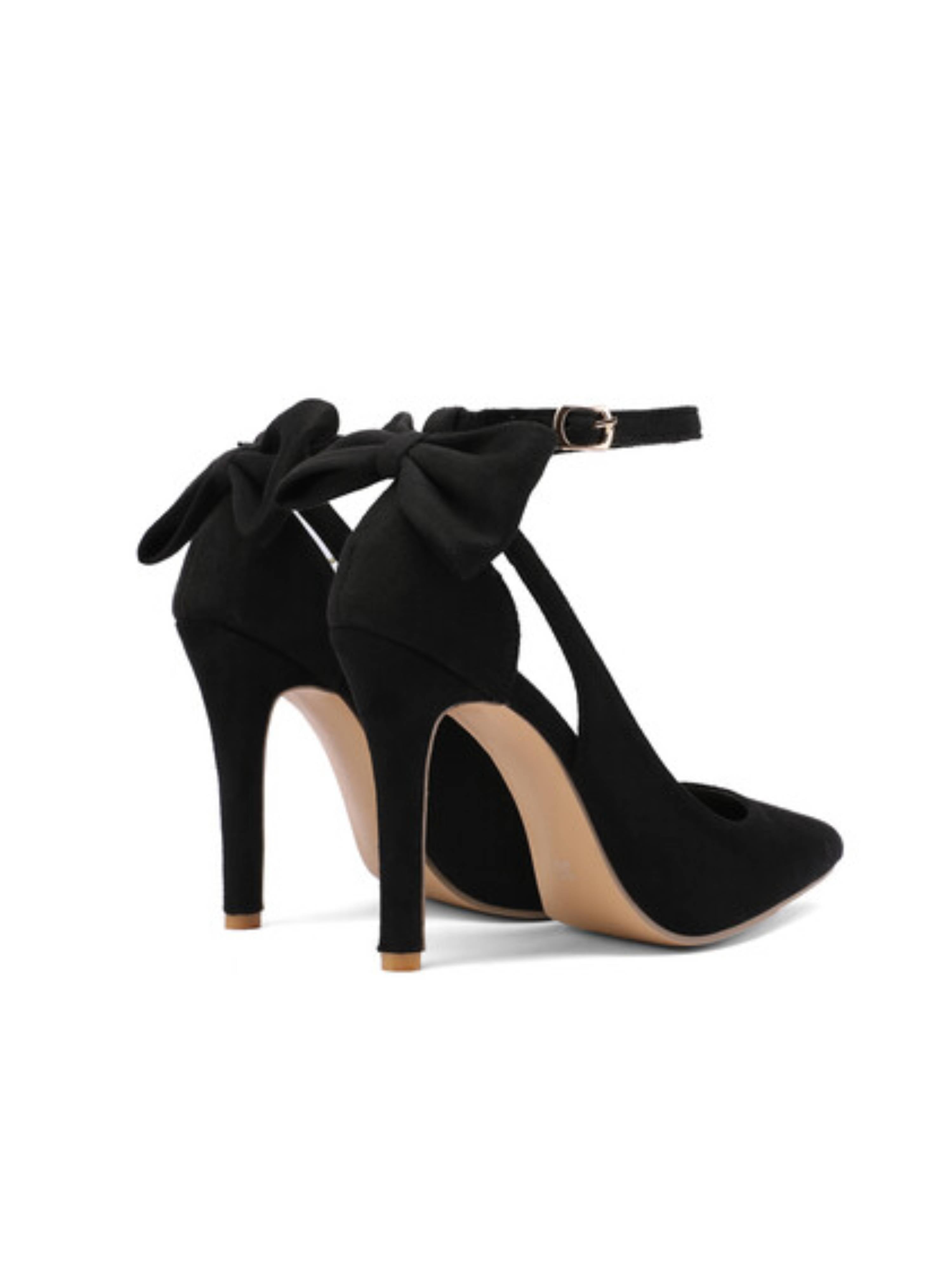 Ankle-Tied Sophistication Women's Black Sandals