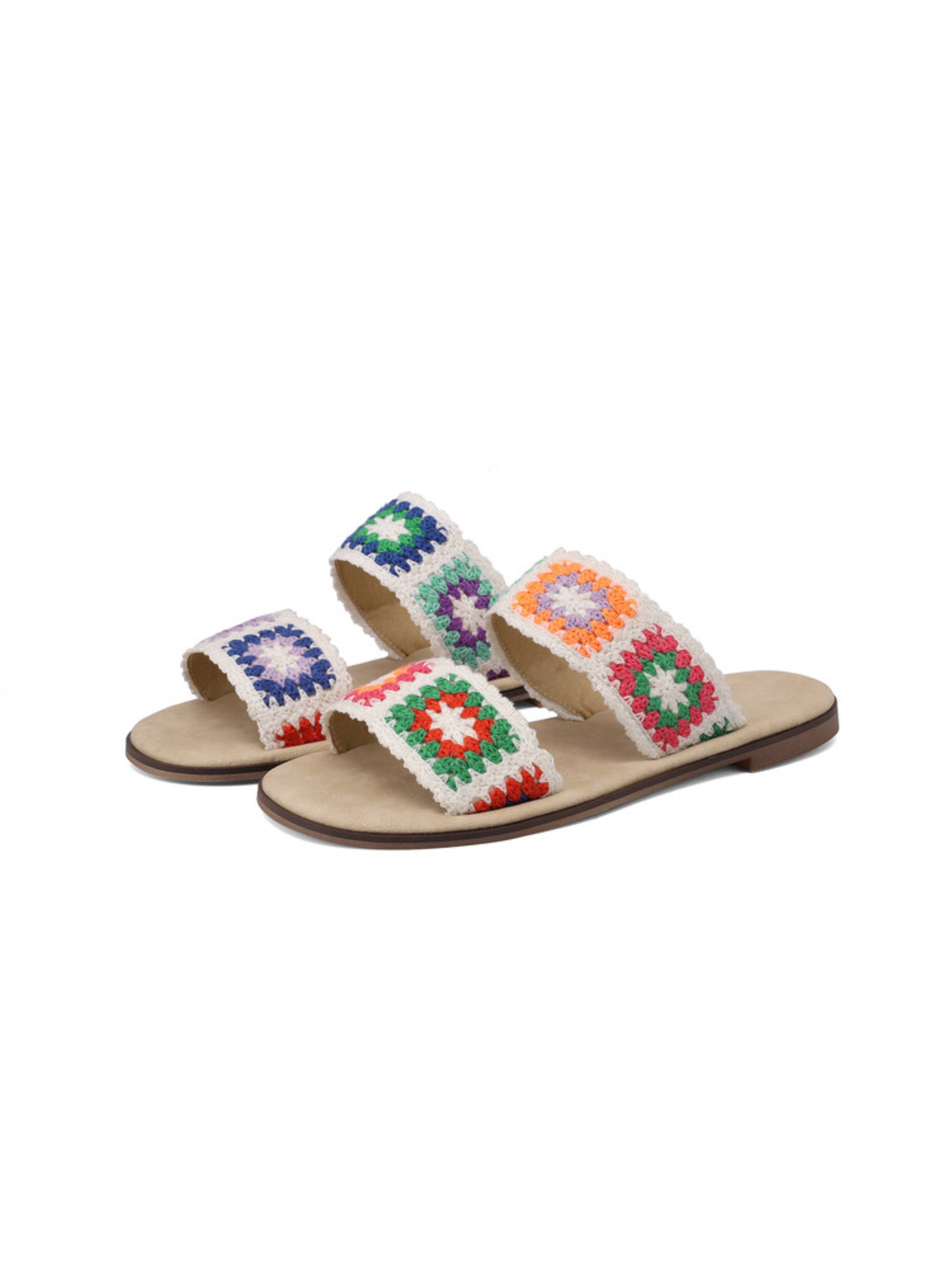 Laidback Bloom Crochet Women's Summer Sandals