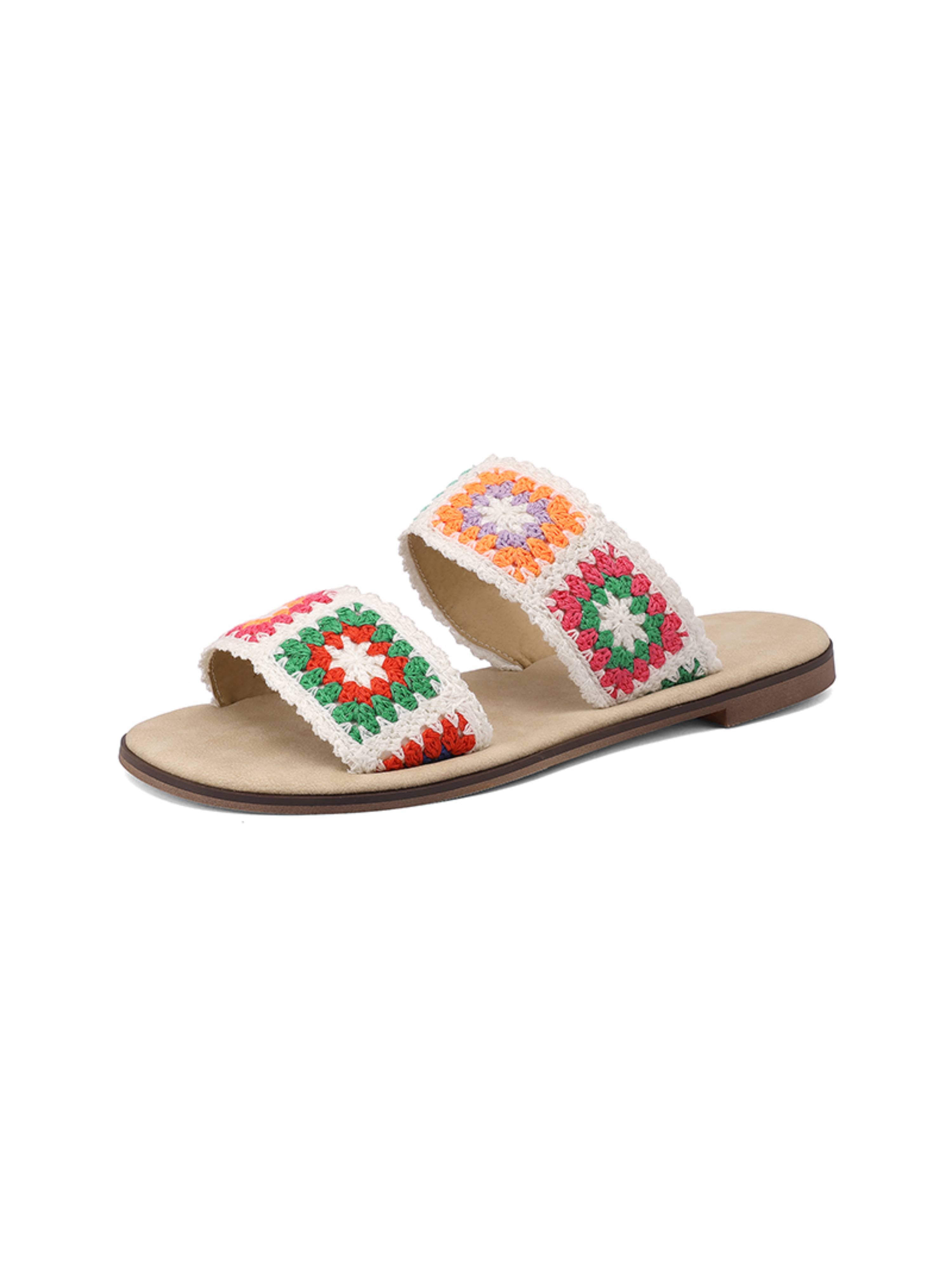 Laidback Bloom Crochet Women's Summer Sandals