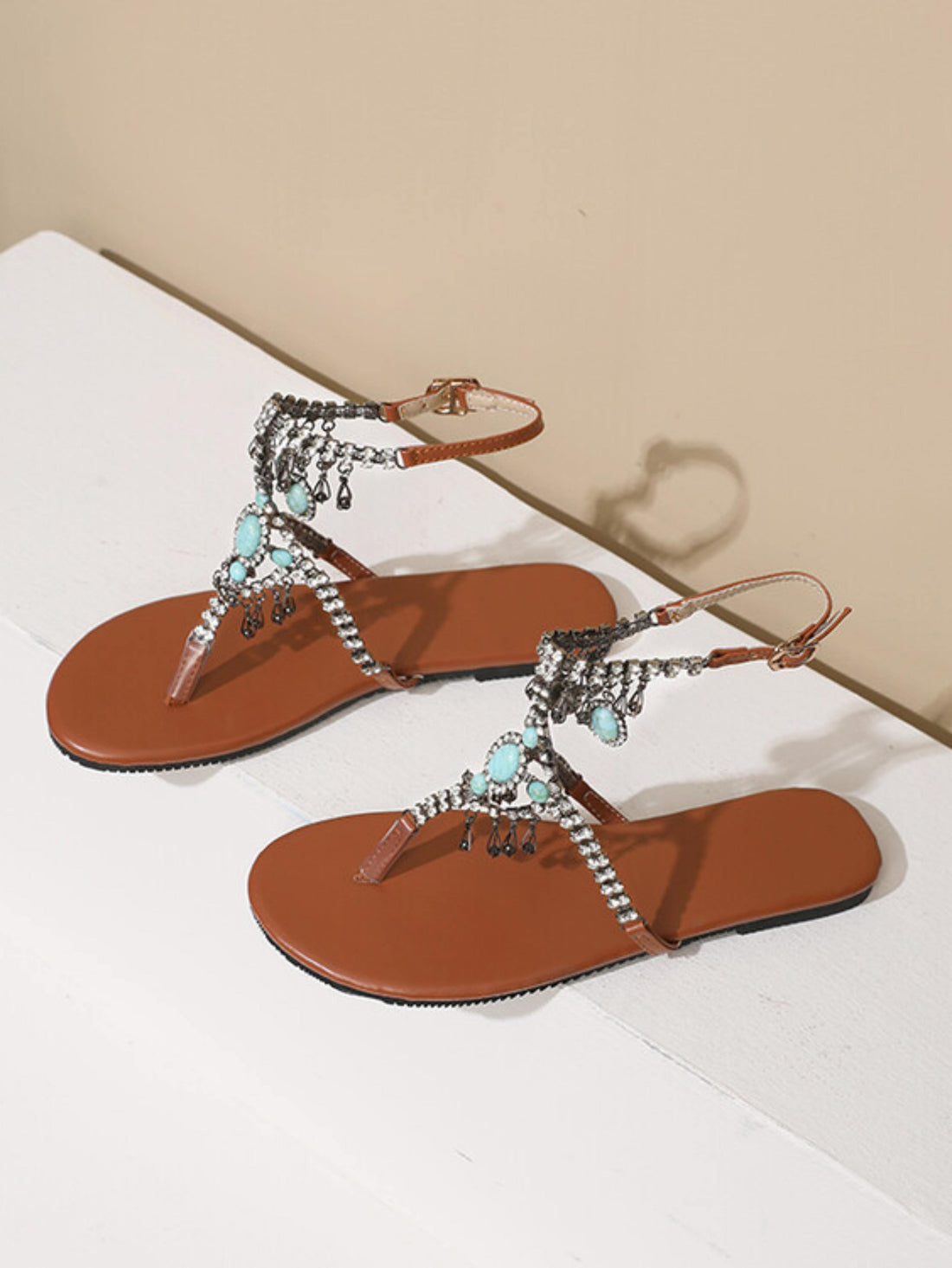 Bohemian Dream Ankle Strap Flat Sandals Women