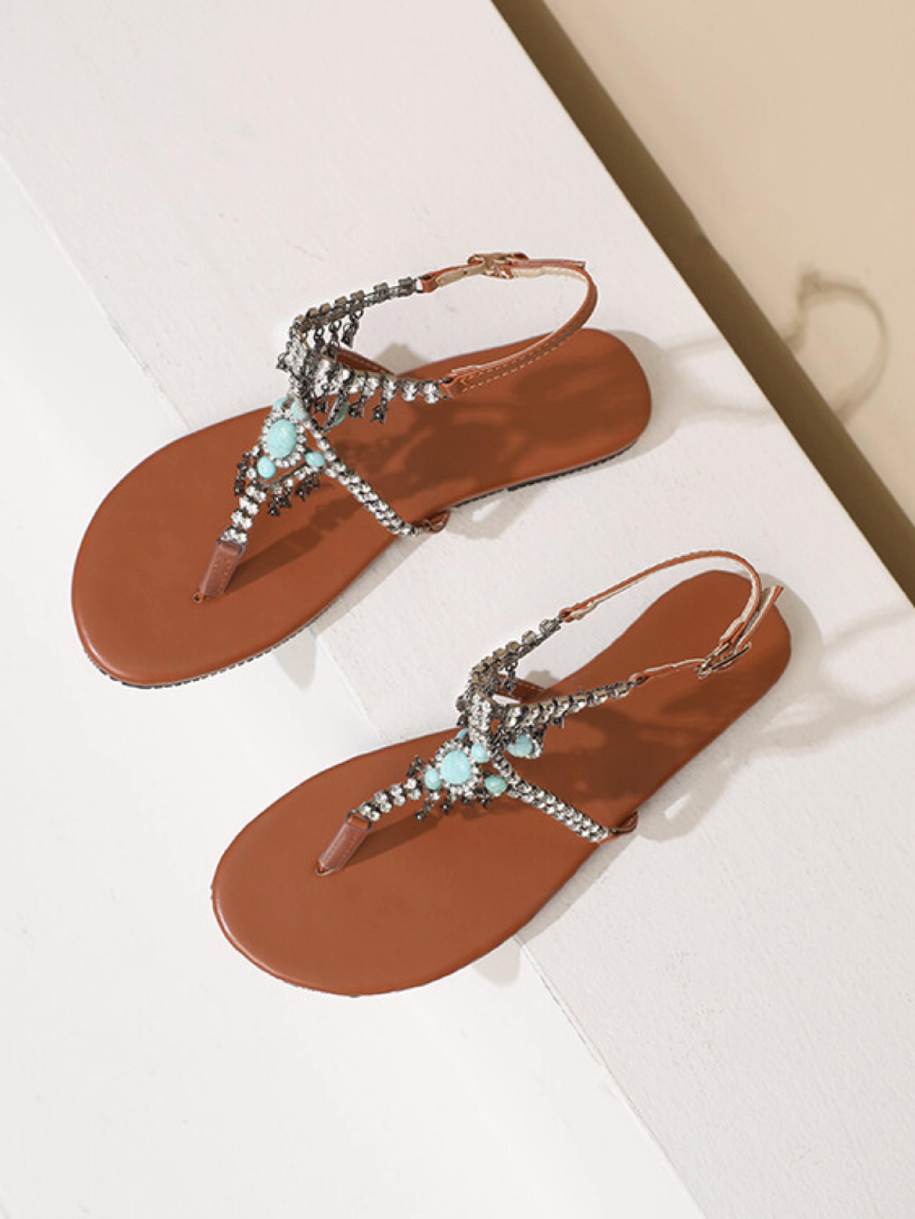 Bohemian Dream Ankle Strap Flat Sandals Women