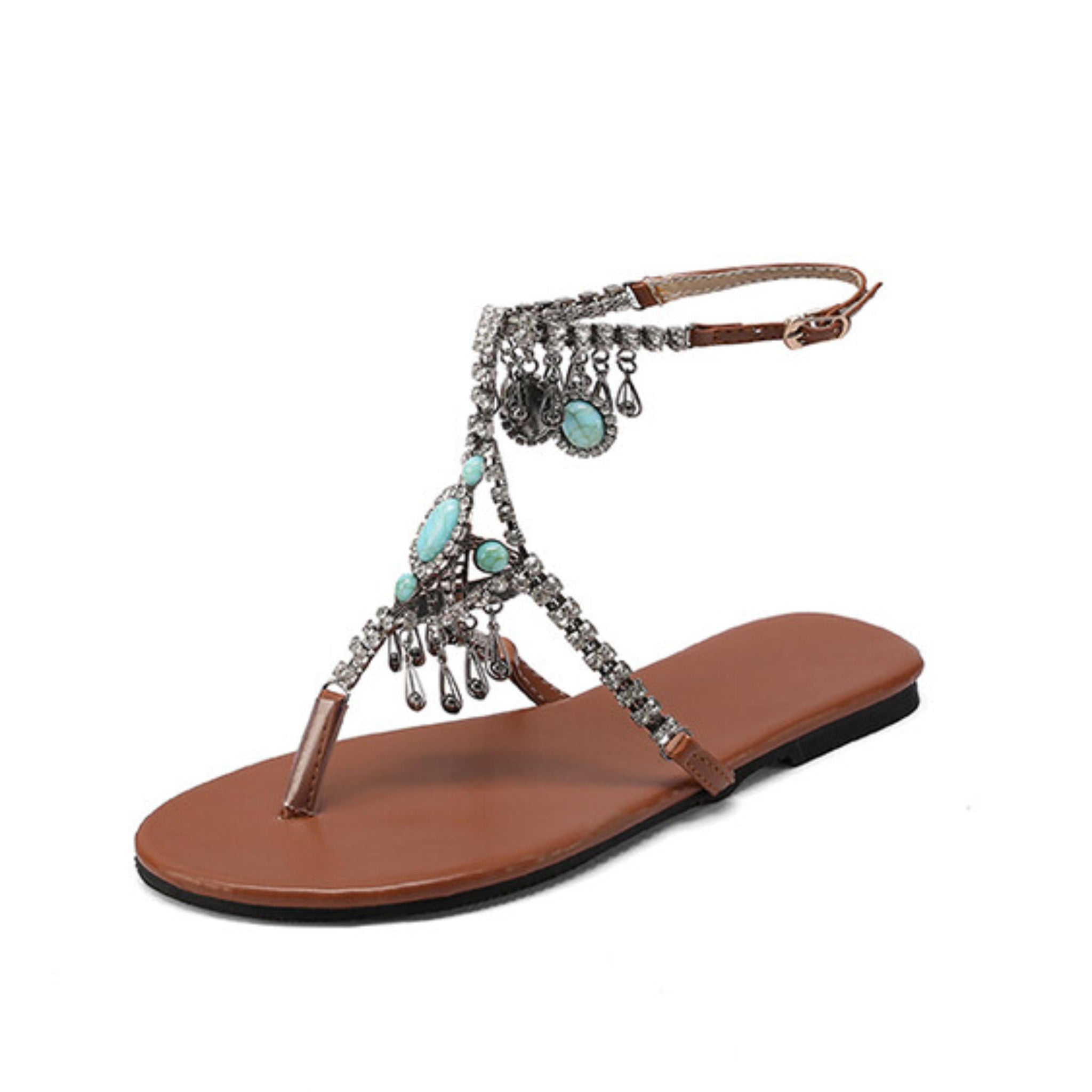 Bohemian Dream Ankle Strap Flat Sandals Women