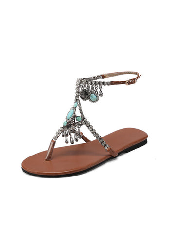 Bohemian Dream Ankle Strap Flat Sandals Women