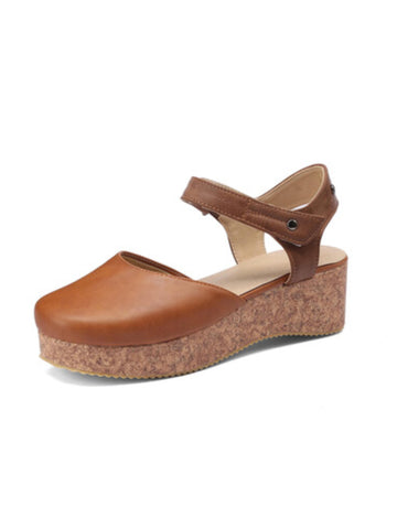 Brown Sandals for Women with Adjustable Strap for Everyday Wear