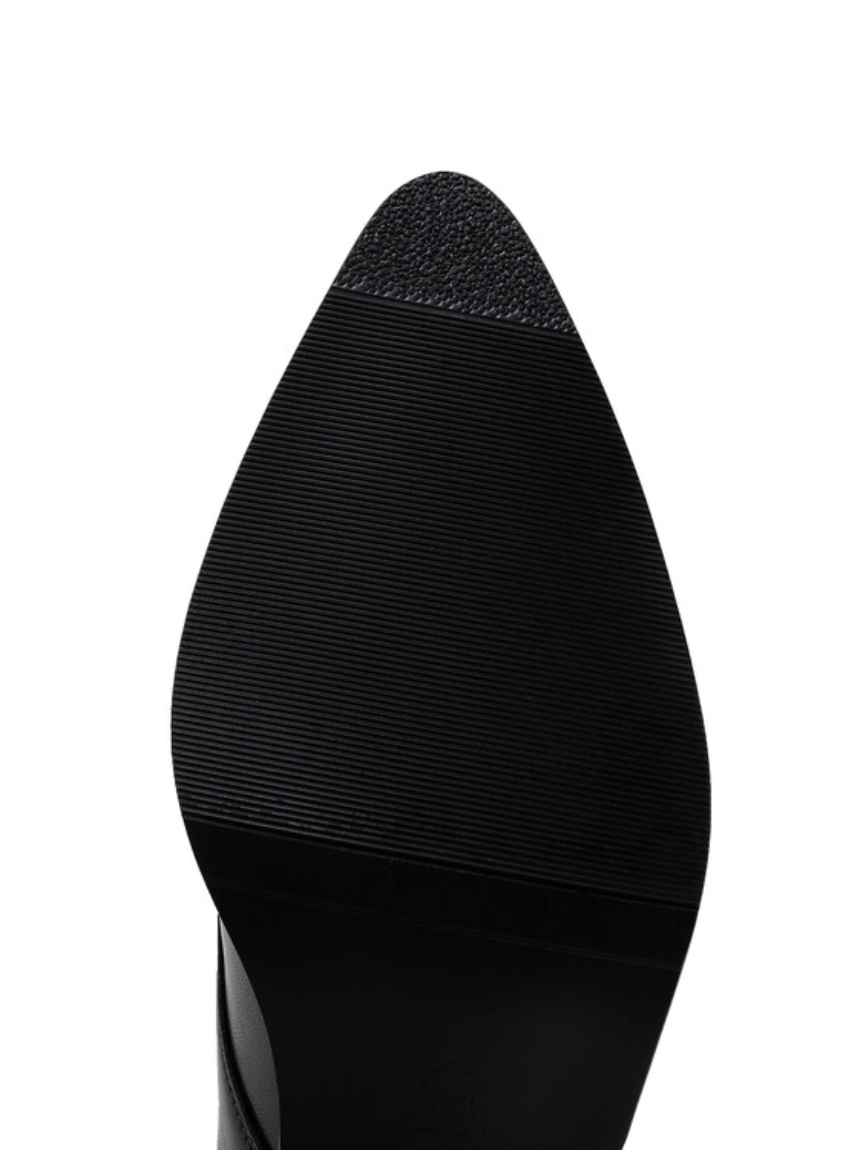 Sleek Dual-Buckle Pointed Toe Mules Black Sandals for Women