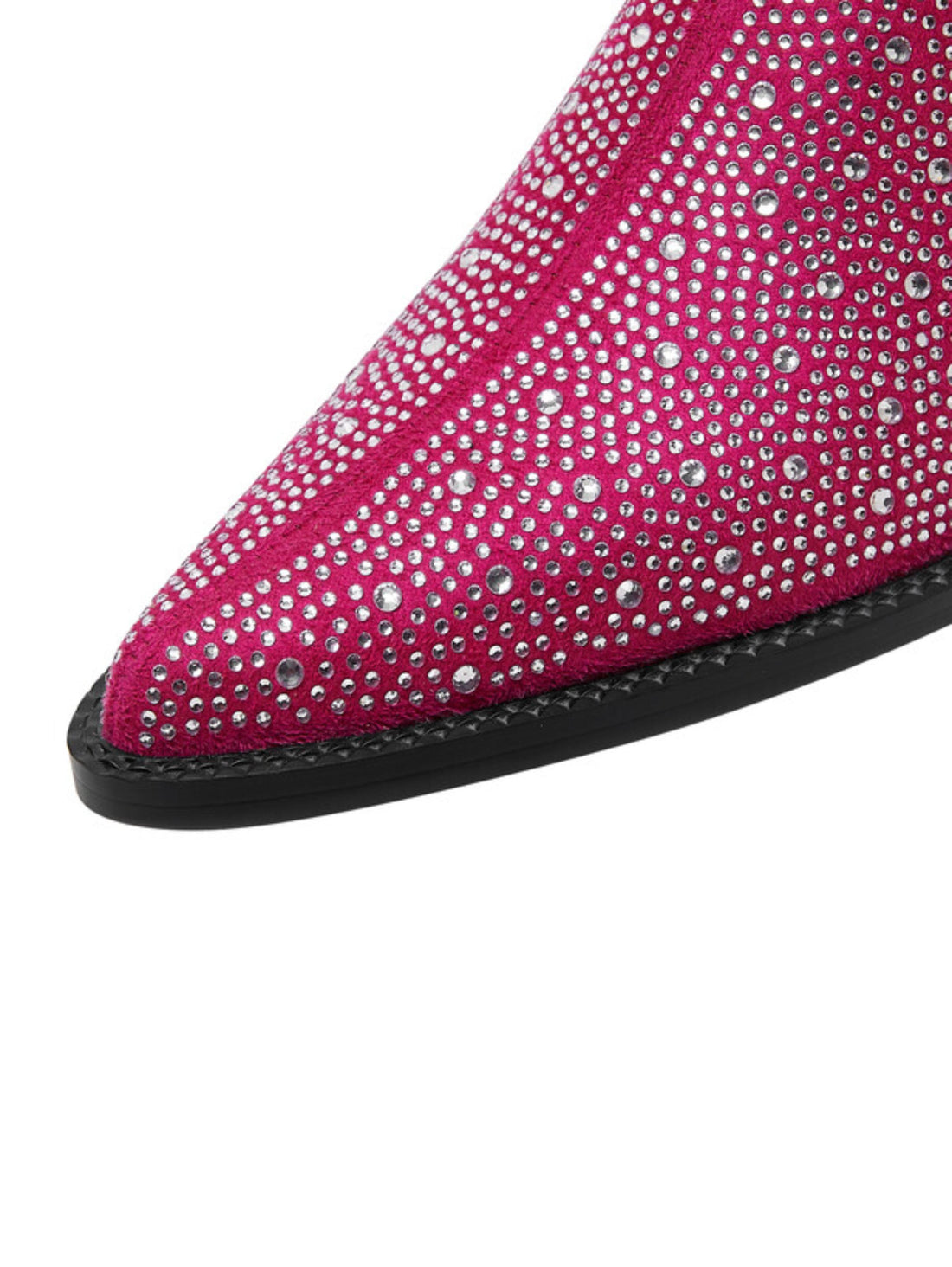 Shiny Rhinestone Mules Slip-On Sandals for Women