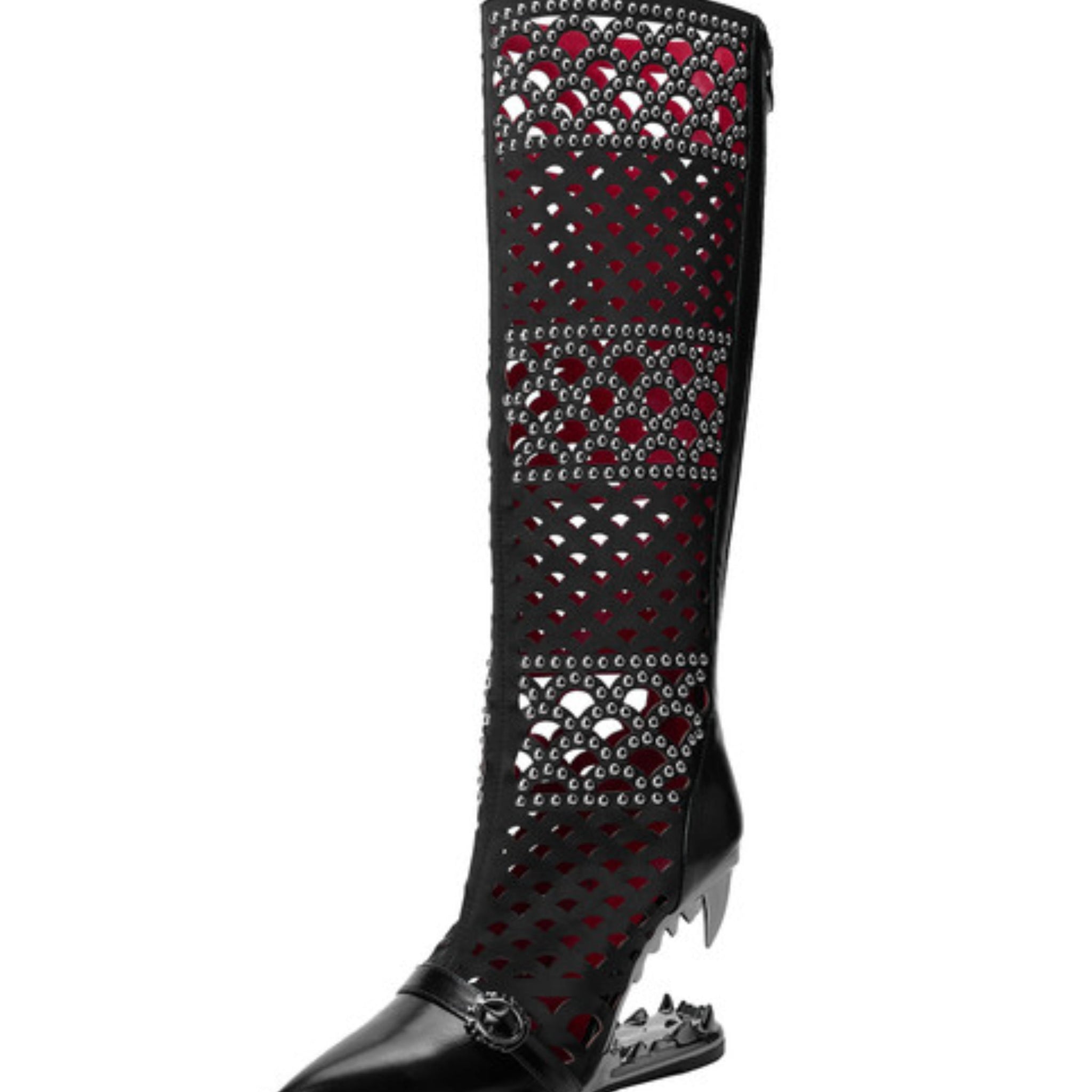 Statement Gladiator Boots with Studs & Wedge Heel Sandals for Women