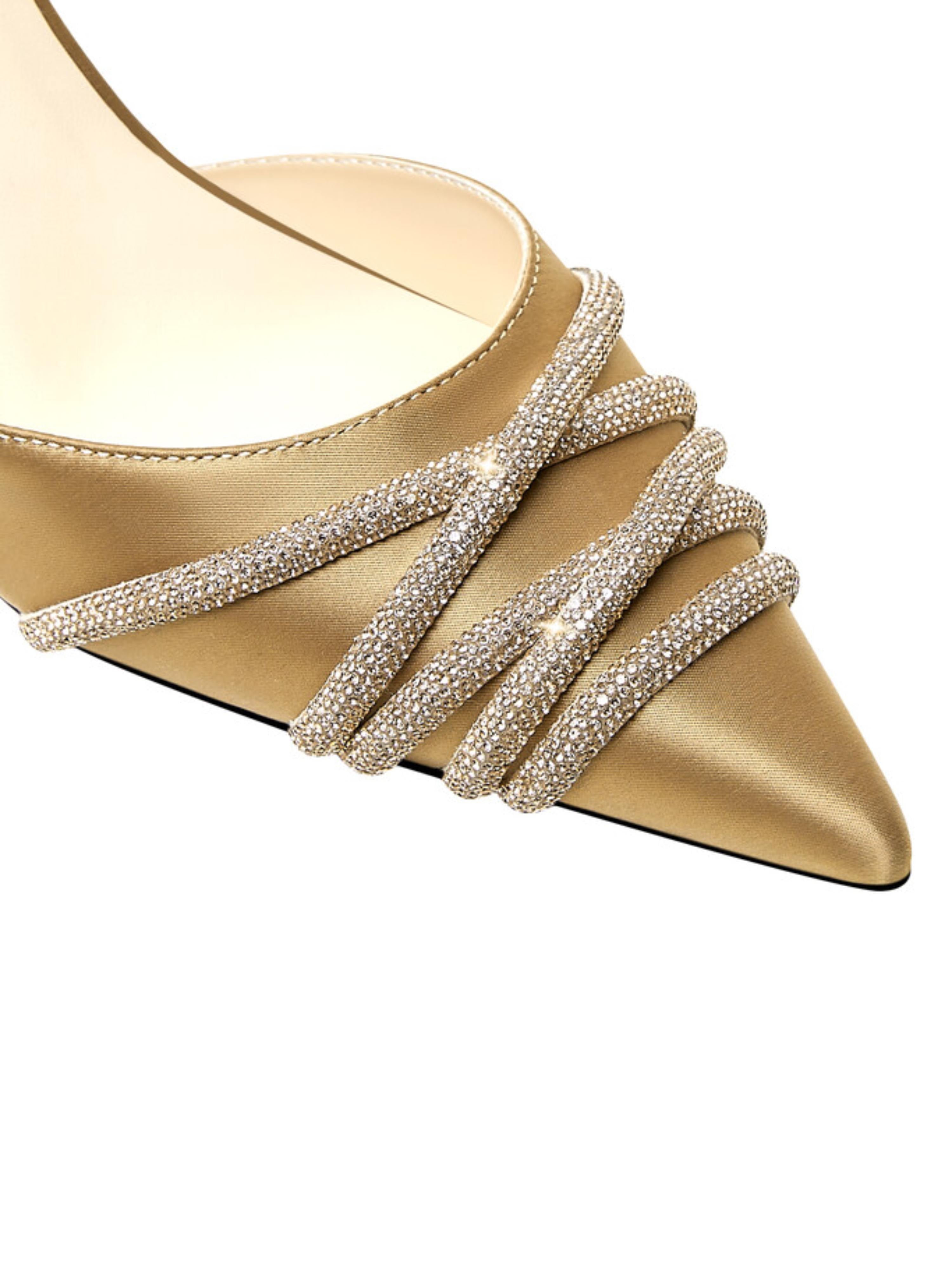 Pointed Toe Satin Dress Sandals for Women